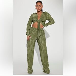 Green Pant Set